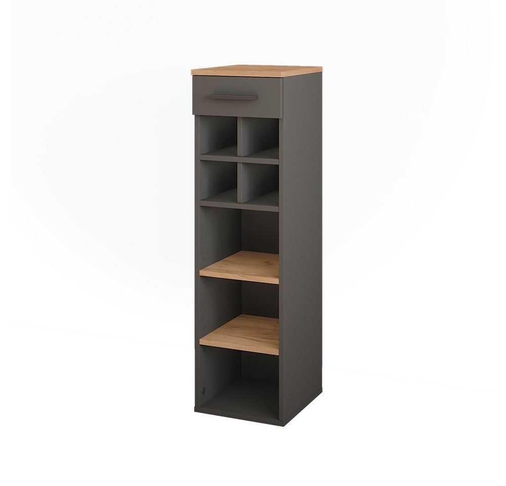 Vicco Weinregal Repose, Goldkraft Eiche/Anthrazit, 30 x 106 cm Vicco Weinregal Repose, Goldkraft Eiche/Anthrazit, 30 x 106 cm von Vicco