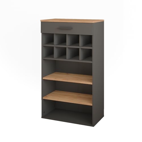 Vicco Weinregal Repose, Goldkraft Eiche/Anthrazit, 60 x 106 cm Vicco Weinregal Repose, Goldkraft Eiche/Anthrazit, 60 x 106 cm von Vicco