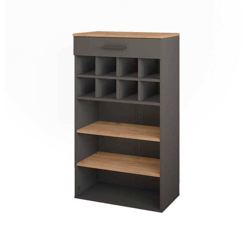 Vicco Weinregal Repose, Goldkraft Eiche/Anthrazit, 60 x 106 cm von Vicco