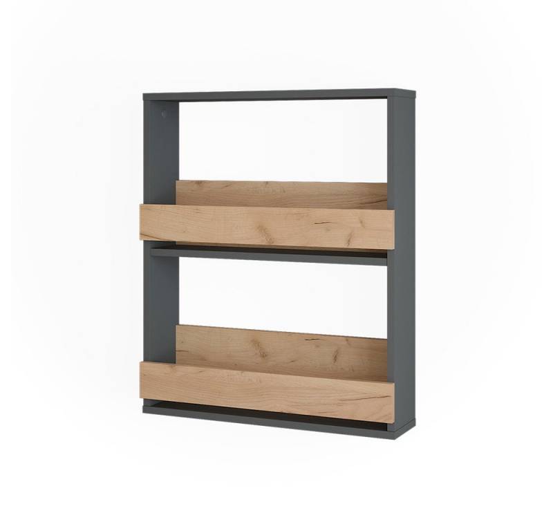 Vicco Weinregal Repose, Goldkraft Eiche/Anthrazit, 60 x 72 cm von Vicco