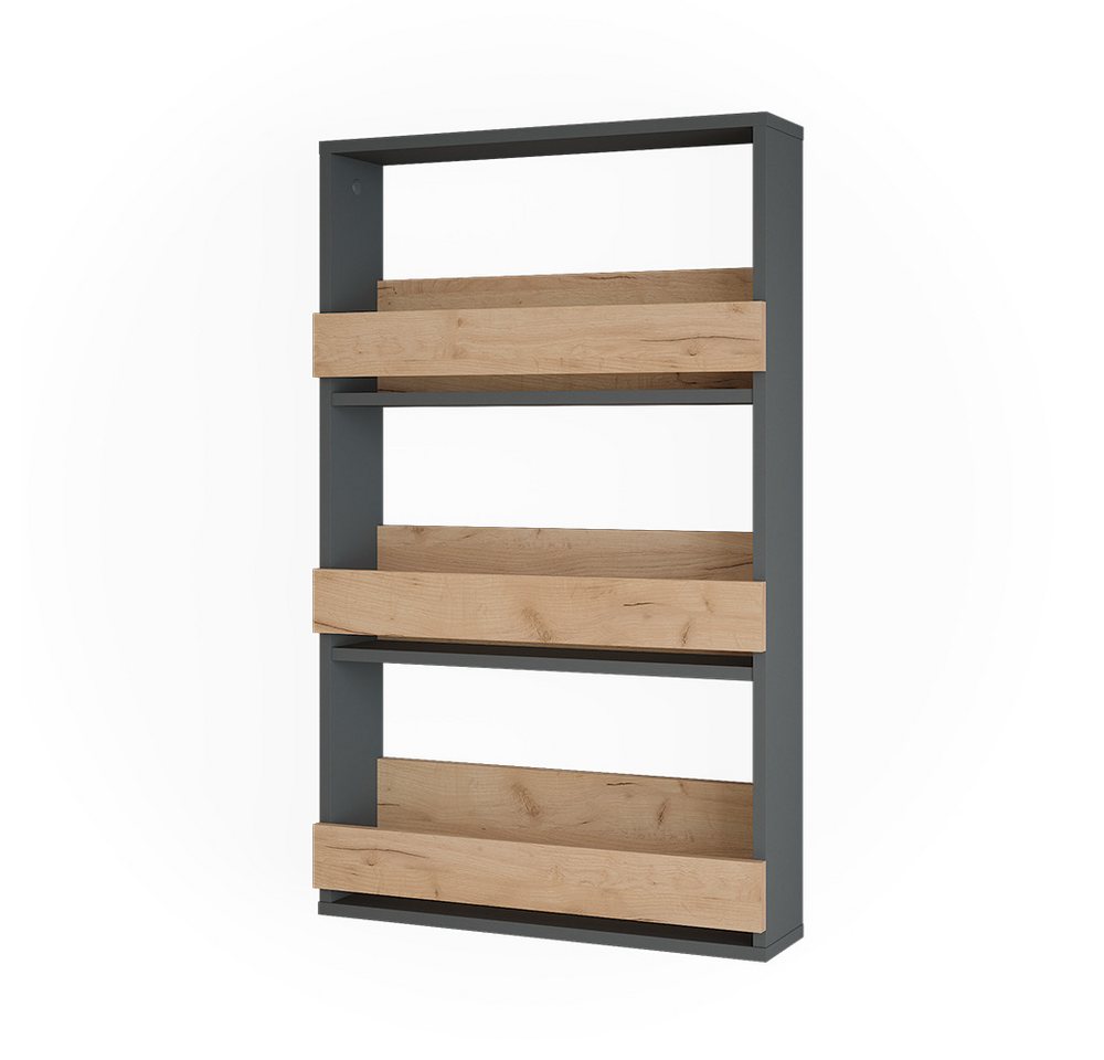 Vicco Weinregal Repose, Goldkraft Eiche/Anthrazit, 60 x 98 cm von Vicco