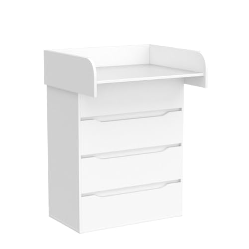 Vicco Wickelkommode Ruben, Wickelaufsatz für die Kommode, Weiß, 83 x 117 cm von Vicco