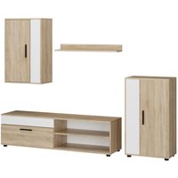 Vicco - Wohnwand Berno, Sonoma, 4er Set von Vicco