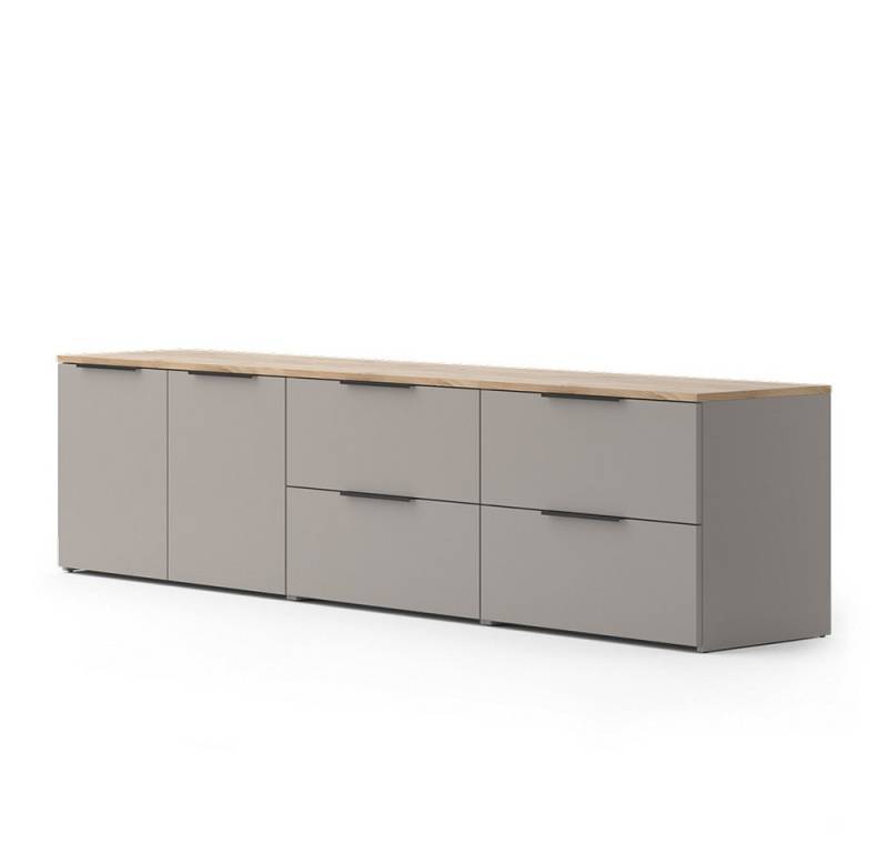 Vicco Wohnwand Wido, Greige/Sonoma, 3 Teile von Vicco