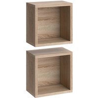 Badschrank Senyo, Sonoma, 25 x 25 cm 2er Set Vicco von Vicco