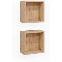 Wandregal Rudi, Eiche, 30 x 30 cm 2er Set Vicco von Vicco