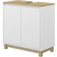 Waschbeckenunterschrank Livia, Weiß, 60 x 60 cm mit 2 Türen Vicco Waschbeckenunterschrank Livia, Weiß, 60 x 60 cm mit 2 Türen Vicco von Vicco