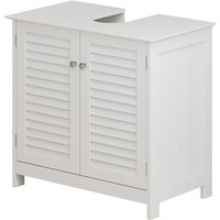 Waschbeckenunterschrank Riad, Weiß, 60 x 58 cm mit 2 Türen, Vicco Waschbeckenunterschrank Riad, Weiß, 60 x 58 cm mit 2 Türen, Vicco von Vicco