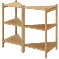 Waschbeckenunterschrank Zeno, Bambus, 68 x 60.5 cm 2er Set Vicco von Vicco