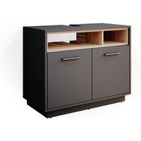 Vicco - Waschbeckenunterschrank Beatrice, Anthrazit, 80 x 64 cm von Vicco