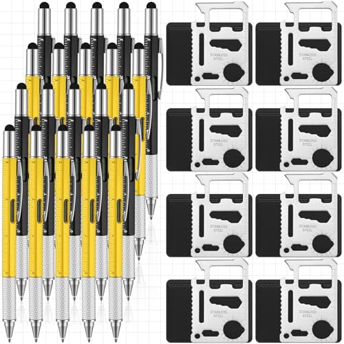 Vicenpal 40 Stück Multi-Tool-Stift Geschenke für Weihnachten, 6-in-1-Schraubendreher, Multifunktions-Stifte mit Edelstahl, 11-in-1-Bieröffner, Kreditkartenwerkzeug, Großpackung, Weihnachten, Männer von Vicenpal