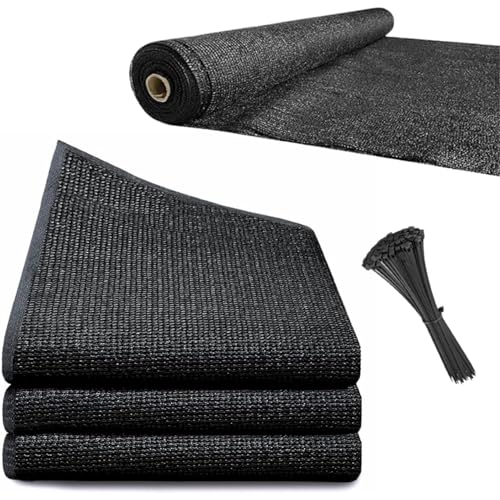 Viceree Zaunblende Dunkelgrau H150cm X 10 Meter +50 Kabelbinder Fur Einfache Befestigung Sichtschutz Fur Gartenzaun, Sichtschutz Zaun 90%, Balkon Sichtschutz Wetterfest, Hochwertige Qualitat von Viceree