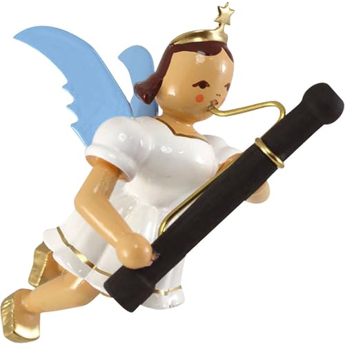 Schwebeengel mit Fagott, farbig - 9cm von Vicien