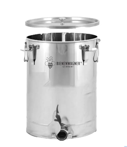 Serumwerk Bienenwagner Honigabfüller Abfüller für Honig AbfüllbehälterAbfüllkübel Edelstahl 30 Kg Honey Barrel von Vicien