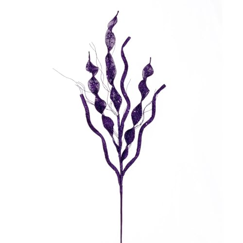 Vickerman 86,4 cm Violettes Multi-Spiral-Glitzer-Spray, 4 Stück pro Beutel. Vickerman 86,4 cm Violettes Multi-Spiral-Glitzer-Spray, 4 Stück pro Beutel. von Vickerman