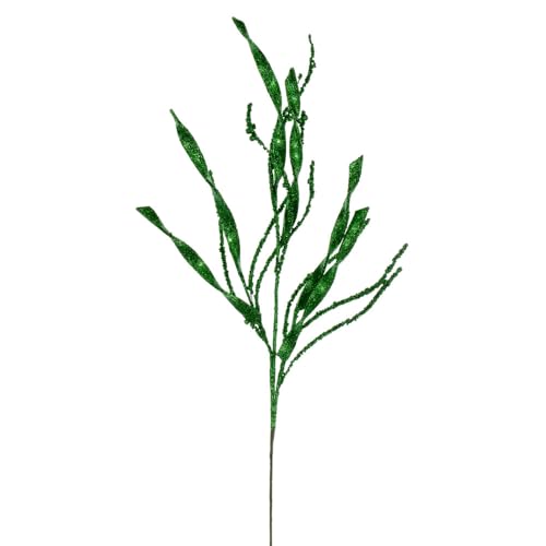 Vickerman 86,4 cm grünes, gewelltes und spiralförmiges Glitzer-Spray, 6 Stück pro Beutel. Vickerman 86,4 cm grünes, gewelltes und spiralförmiges Glitzer-Spray, 6 Stück pro Beutel. von Vickerman