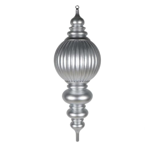 Vickerman 88,9 cm silbernes UV-Bonbonstreifen-Endstück Dieses große Ornament verfügt über ein atemberaubendes Candy-Apfel-Finish und ist UV-zertifiziert für den Außenbereich. Es ist 88,9 cm hoch. Vickerman 88,9 cm silbernes UV-Bonbonstreifen-Endstück Dieses große Ornament verfügt über ein atemberaubendes Candy-Apfel-Finish und ist UV-zertifiziert für den Außenbereich. Es ist 88,9 cm hoch. von Vickerman