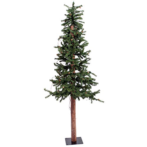 Vickerman Artificial Alpine Tree with Pine Cones & Vine Weihnachtsbäume, Polyvinylchlorid, Grün, 5ft von Vickerman