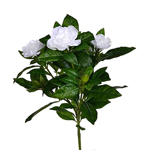Vickerman Künstliche Gardenie, 36,8 cm, Polyester, Weiß, 3 Stück von Vickerman