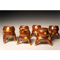 Handgemachtes Milchkännchen Und Tassen Set, Keramik Handgemachte Tassen, Einzigartige Teetassen, Geschenk, Reach For The Stars von VickiFinkelCeramics