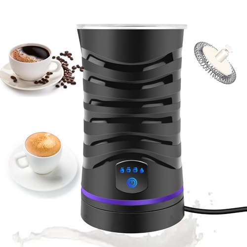 Milk Frother Electric Milchaufschäumer, Milchwärmer Milk Foamer, Heißer Und Kalter Schnell Milchschaum, Milchaufschäumer Edelstahl mit 4 Modi Milch Frother für Cappuccino, Latte, Mokka, Macchiato Milk Frother Electric Milchaufschäumer, Milchwärmer Milk Foamer, Heißer Und Kalter Schnell Milchschaum, Milchaufschäumer Edelstahl mit 4 Modi Milch Frother für Cappuccino, Latte, Mokka, Macchiato von VickyHome