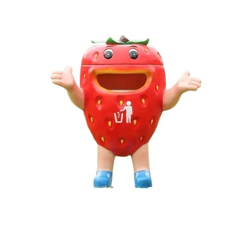 Trash can with lid, Cartoon-Mülleimer aus Fiberglas – Dekorativer for den Außenbereich for malerische Orte und gewerbliche Nutzung,Outdoor Trash can von Vickyliou