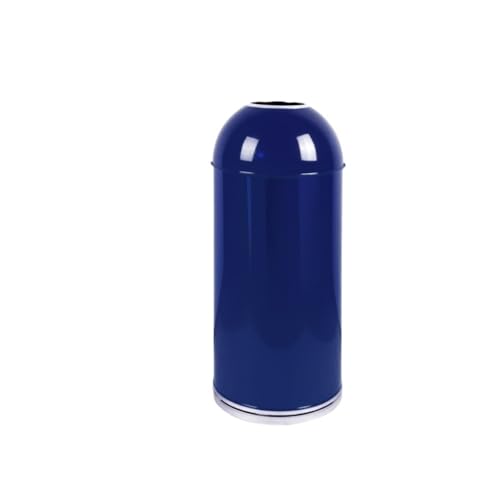 Trash can with lid, Kommerzieller Mülleimer for Büro, Fitnessstudio, Café – runder Mülleimer aus Edelstahl,Outdoor Trash can(Blue,S) von Vickyliou