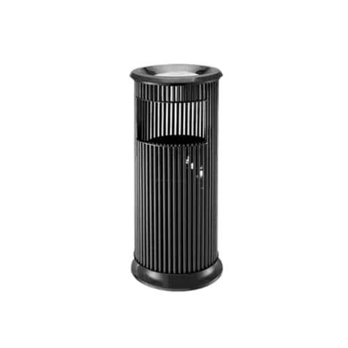 Trash can with lid, Mülleimer aus Edelstahl for Bar, Hotellobby, Aufzug, Flur,Outdoor Trash can(Black) von Vickyliou