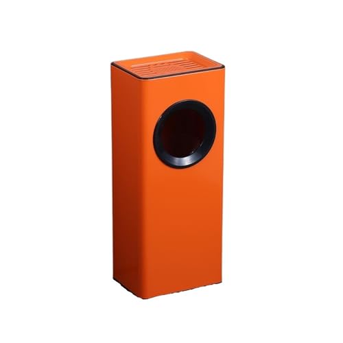 Trash can with lid, Mülleimer aus Edelstahl for Lobby, Hotel, Einkaufszentrum, Raucherbereich im Freien,Outdoor Trash can(Orange) von Vickyliou
