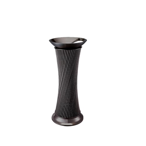 Trash can with lid, Vertikaler Mülleimer aus Edelstahl for Bar- und Hotelaufzugsgänge,Outdoor Trash can(Black) von Vickyliou