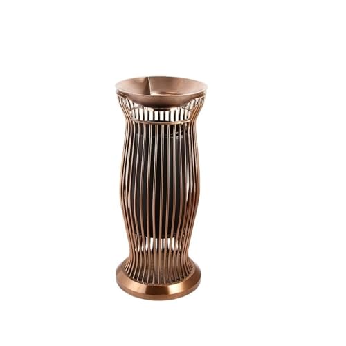 Trash can with lid, Vertikaler Mülleimer aus Edelstahl for Bar- und Hotelaufzugsgänge,Outdoor Trash can(Rose Gold) von Vickyliou
