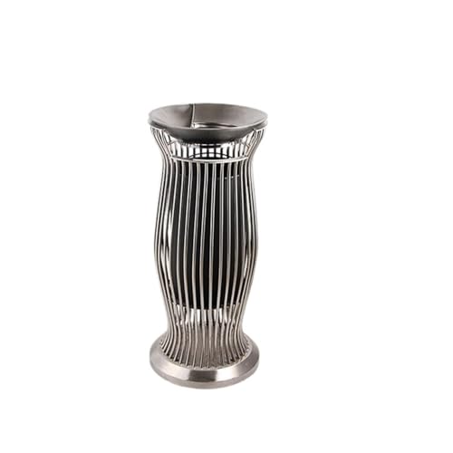 Trash can with lid, Vertikaler Mülleimer aus Edelstahl for Bar- und Hotelaufzugsgänge,Outdoor Trash can(Silver) von Vickyliou