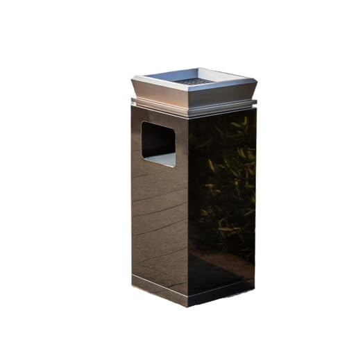 Trash can with lid, kommerzieller stehender Mülleimer for Hotellobby-Einkaufszentrum-Büro im Freien,Outdoor Trash can(Black) von Vickyliou