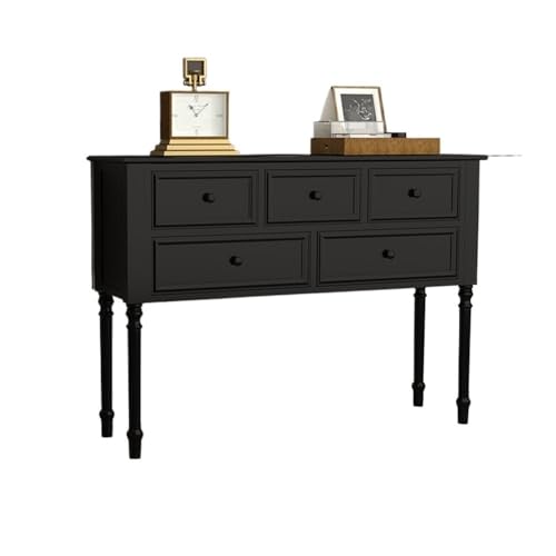 Vickyliou Entrance Table， Eingangsschrank mit Schubladen zur Aufbewahrung im Schlafzimmer/Wohnzimmer/Flur,Console Table with Storage(Black) von Vickyliou