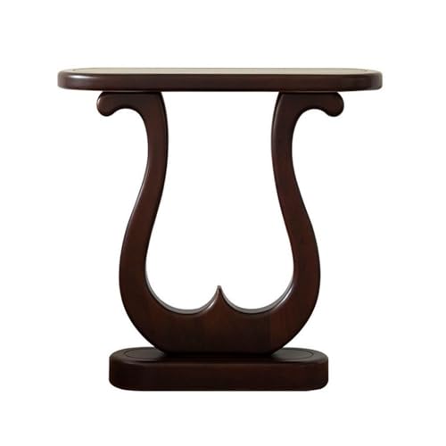 Vickyliou Entrance Table， Moderner Konsolentisch aus Massivholz im chinesischen Stil for Eingangsbereich und Wohnzimmer,Console Table with Storage(Brown,M) von Vickyliou