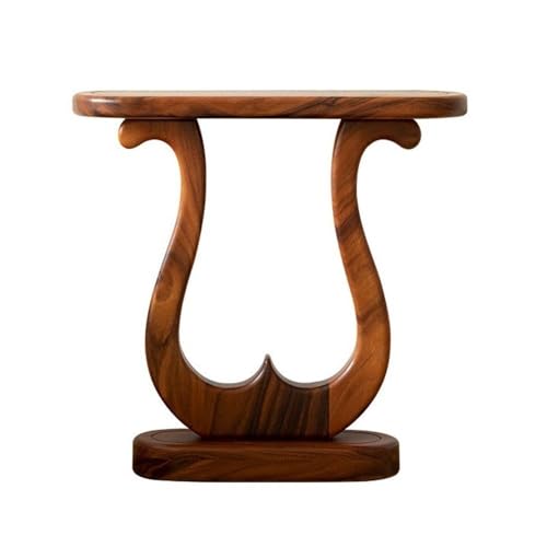 Vickyliou Entrance Table， Moderner Konsolentisch aus Massivholz im chinesischen Stil for Eingangsbereich und Wohnzimmer,Console Table with Storage(Natural,M) von Vickyliou