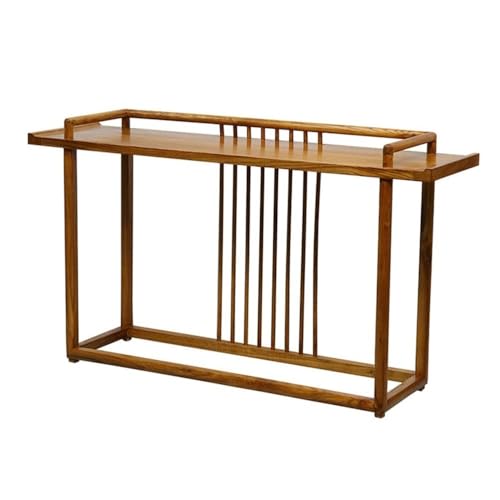 Vickyliou Entrance Table， Rustikaler 59" Bauernhaus-Konsolentisch - Schmaler Sofatisch for das Wohnzimmer,Console Table with Storage(Brown) von Vickyliou