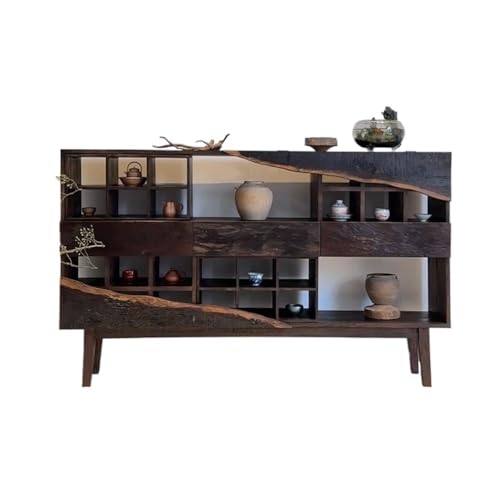 Vickyliou Entrance Table， Vintage Eingangstisch Sideboard - Rustikales Teezimmer Schrankregal for B&B, Bauernhaus Aufbewahrung,Console Table with Storage von Vickyliou