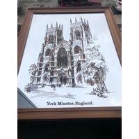 Vintage York Minster England Kathedrale Spiegel von VickysVintageVenue