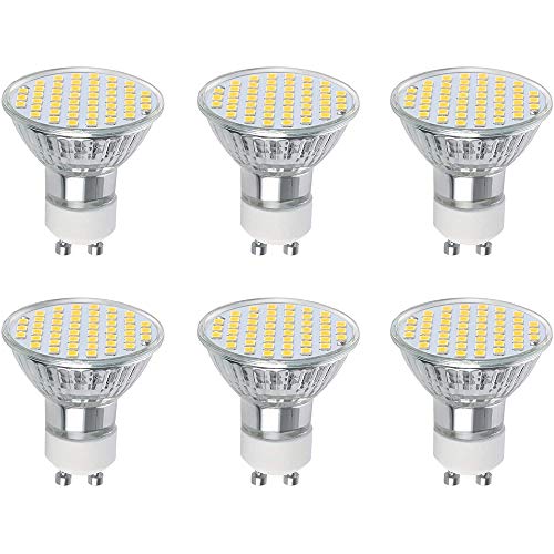 Vicloon 6er-Pack GU10 LED Lampe, Leuchtmittel 3W, 300 Lumen, 2700 Kelvin, AC220-240V, Warmweiß Ersetzt 30W Halogenlampen, 120°Strahlwinkel Nicht Dimmbar Glühbirne von Vicloon