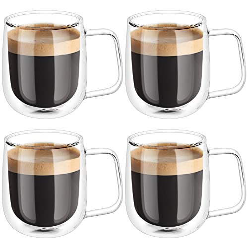 Vicloon Cafissimo Espresso Latte glastassen, dubbelwandig koffie-thee-glas, macchiato kop- en glas (4 PCS) von Vicloon