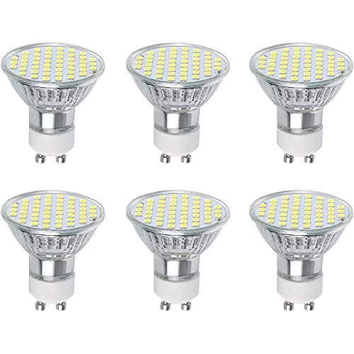 Vicloon GU10 LED Lampe,6er-Pack GU10 Leuchtmittel 3W, 300 Lumen, 6500 Kelvin, AC220-240V, Weißes Licht GU10 Ersetzt 30W Halogenlampen, 120°Strahlwinkel Nicht Dimmbar GU10 Glühbirne von Vicloon