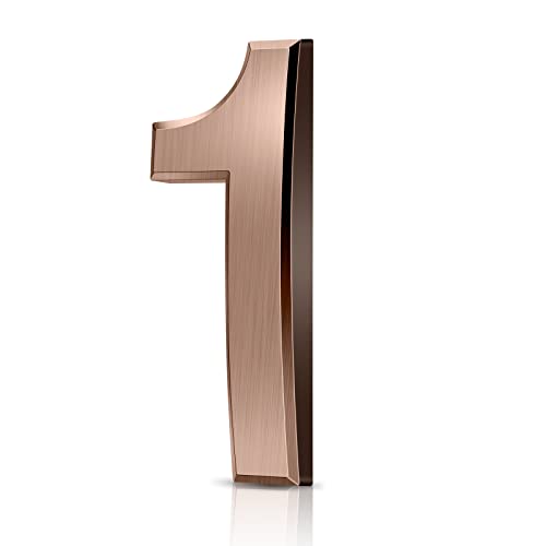 Vicloon Hausnummer, 1 in Bronze Acryl Hausnummer,Höhe 7.5cm, Selbstklebende Haus-Nummer, für Tür, Briefkasten, Außen, Anti-Friktion, Wetterfest Vicloon Hausnummer, 1 in Bronze Acryl Hausnummer,Höhe 7.5cm, Selbstklebende Haus-Nummer, für Tür, Briefkasten, Außen, Anti-Friktion, Wetterfest von Vicloon