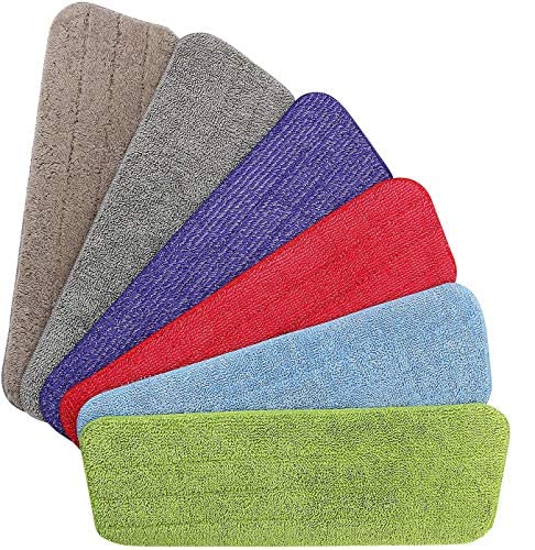 Vicloon Mop Pads, 6 Stück Mop Microfaser Reinigung Pads, Wischmopp-Reinigungskissen für Alle Sprühwischer & Reveal Wischmopps Waschbar, 42×14 cm von Vicloon