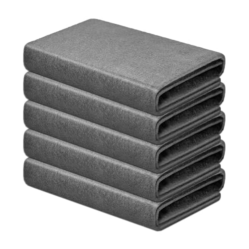 Vicloon Verdicktes magisches Reinigungstuch, 5 Stück 30x40cm Wiederverwendbare Mikrofaser Magisches Reinigungstuch Verdickt, Streifenfreies Wundertuch Für Geschirrtücher,Staub Lappen,Autos von Vicloon