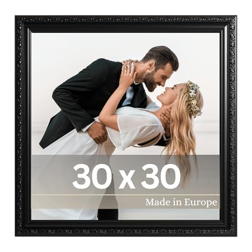 VictoR antiker - kunstvoller Fotorahmen „Chagall“ in Schwarz - 30x30 cm Deko Bilderrahmen Vintage - geeignet für Urkunden - Zeugnisse - Bilderrahmen Schwarz 30x30 - Barock VictoR antiker - kunstvoller Fotorahmen „Chagall“ in Schwarz - 30x30 cm Deko Bilderrahmen Vintage - geeignet für Urkunden - Zeugnisse - Bilderrahmen Schwarz 30x30 - Barock von VictoR