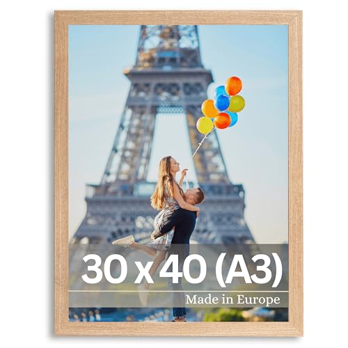 VictoR Bilderrahmen Dix 30x40 cm (A3) in Beige - moderner Holzrahmen mit bruchsicherem Acrylglas - Bilderrahmen A3 Beige - Fotorahmen Holz VictoR Bilderrahmen Dix 30x40 cm (A3) in Beige - moderner Holzrahmen mit bruchsicherem Acrylglas - Bilderrahmen A3 Beige - Fotorahmen Holz von VictoR
