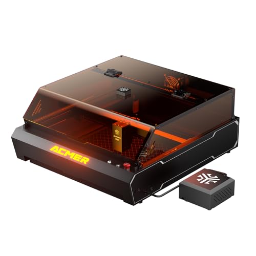 AC MER P3 Geschlossener Doppel-Lasergravierer, 10W Dioden- und 2W IR-Ausgang Laserschneider, eingebaute Luftpumpe, Wabenstruktur, 48000mm/min Batch-Prozessgeschwindigkeit, CNC-Laserschneider von Victool