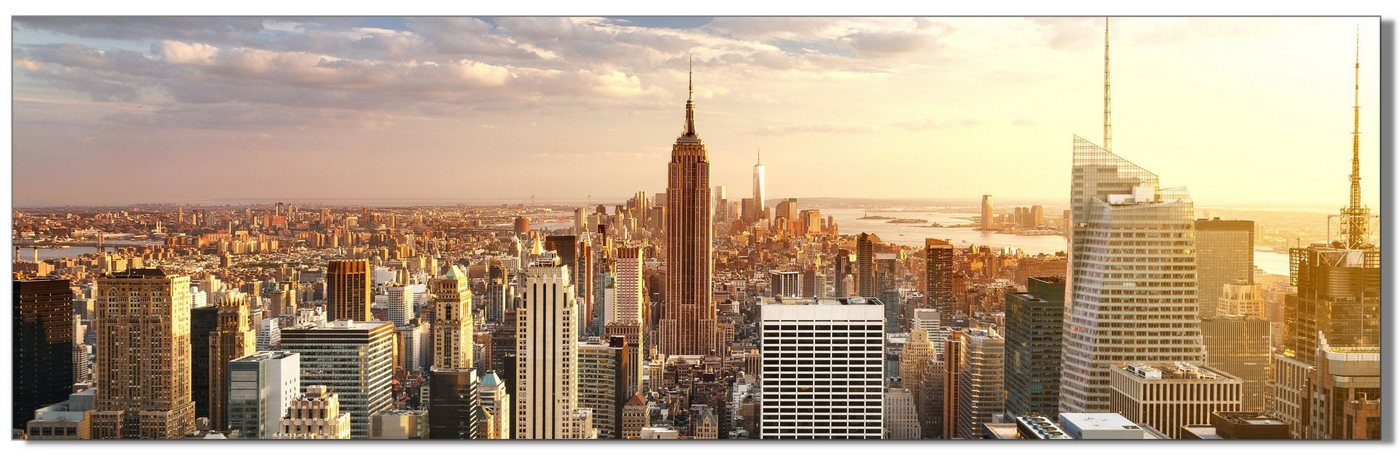 Victor (Zenith) Acrylglasbild Acrylglasbild \"New York Skyline\" - Größe: 20 x 60 cm, Städte, in 20x60 cm, Glasbilder Stadt, Bild New York von Victor (Zenith)