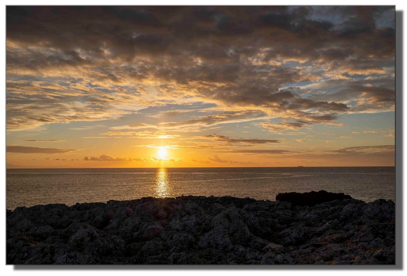 Victor (Zenith) Acrylglasbild Acrylglasbild Sonnenuntergang am Meer" - Größe: 80 x 120 cm, Landschaften, in 80x120 cm, Glasbilder Meer, Bilder Strand Landschaft" von Victor (Zenith)